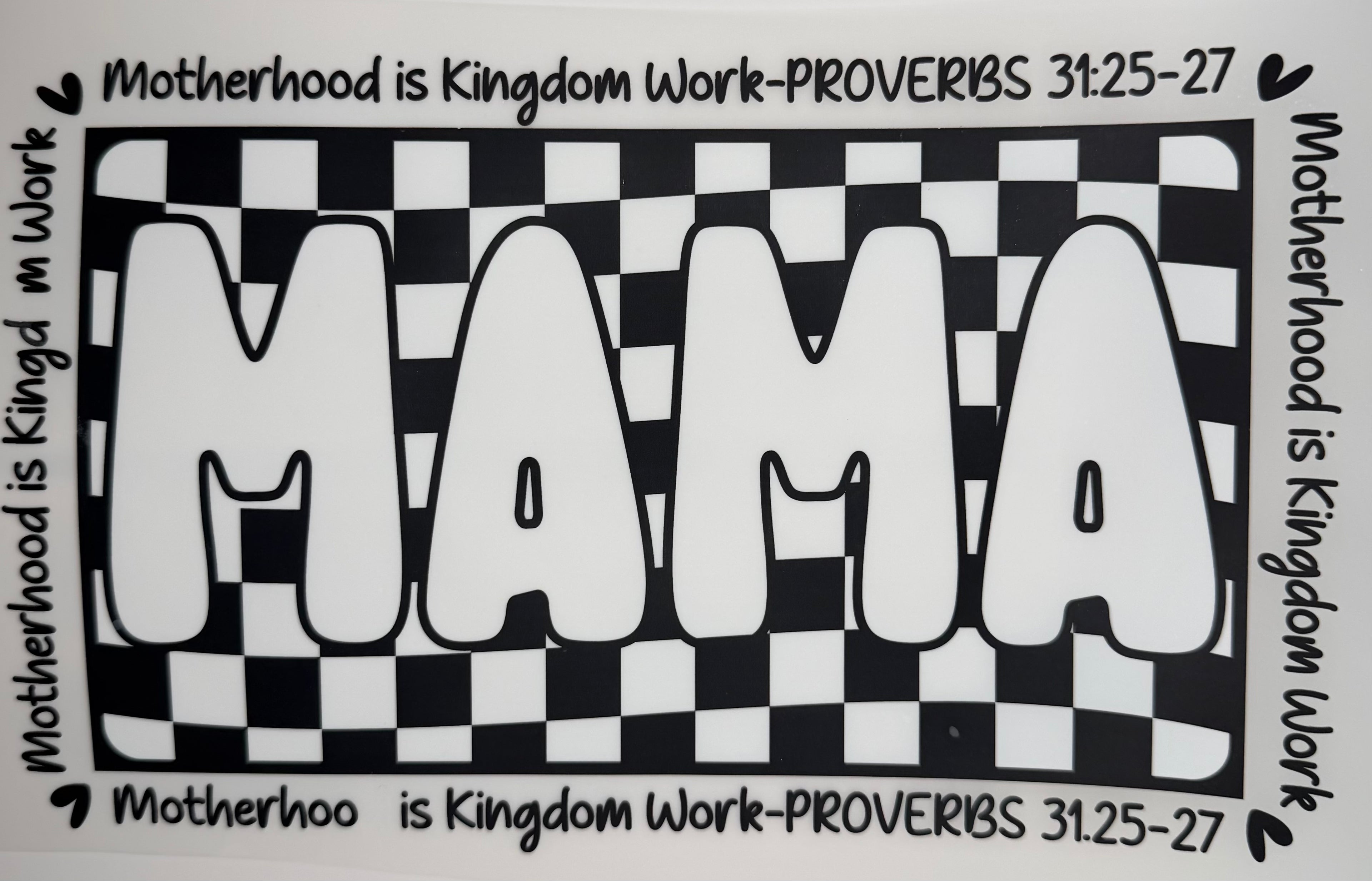 8- Mama Checkerboard
