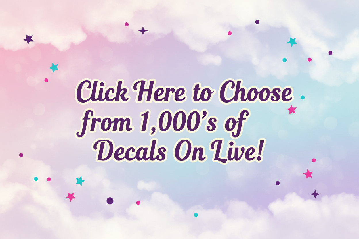Choose Decals on Live